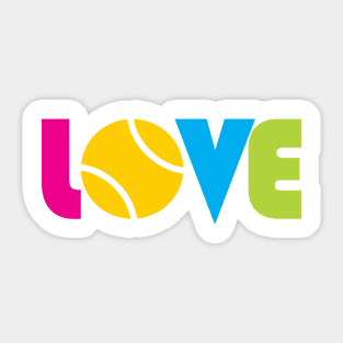 Love Tennis Sticker